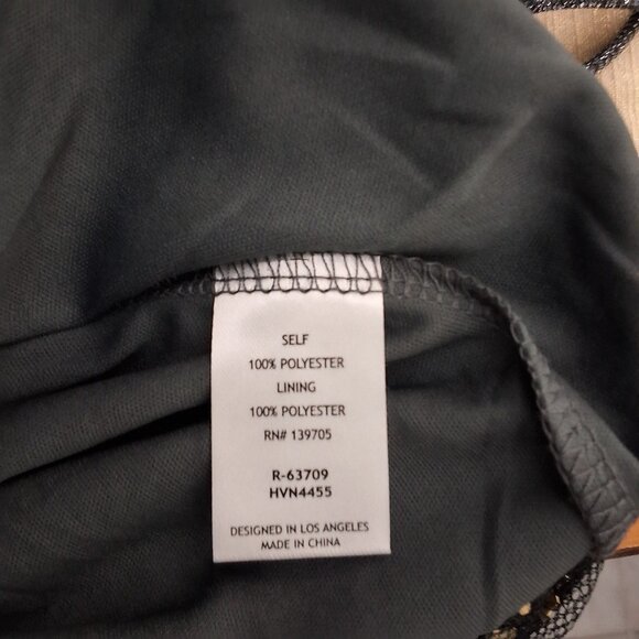 Love Nicki Lew Gunmetal Glitter Ruched Mini Bodycon Cocktail Dress XS Event - Picture 8 of 8